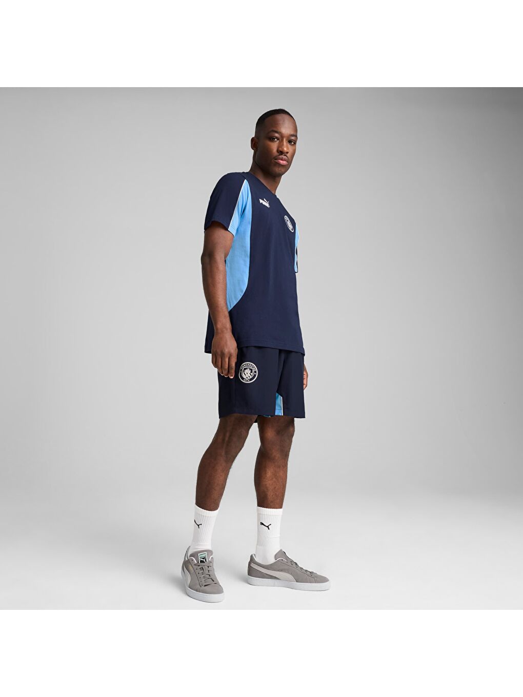 Lacivert Manchester CITY ftblARCHIVE Erkek Şort-2