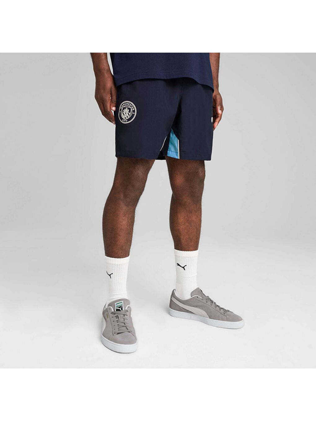 Lacivert Manchester CITY ftblARCHIVE Erkek Şort-6