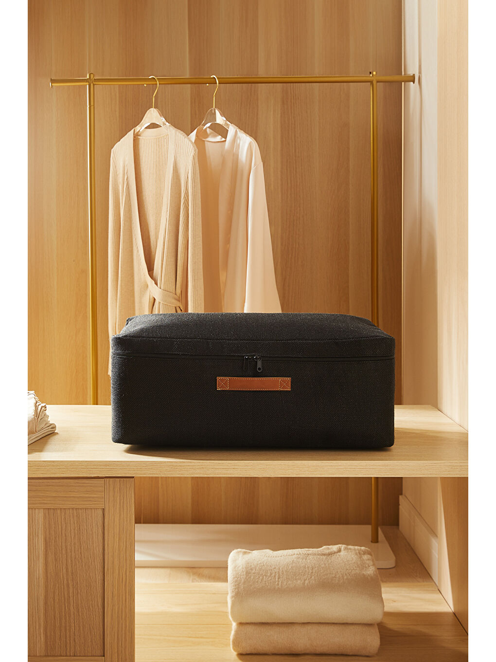 Orta Boy Siyah Renk Jüt Hurç 52 x 28 x 21 cm-1