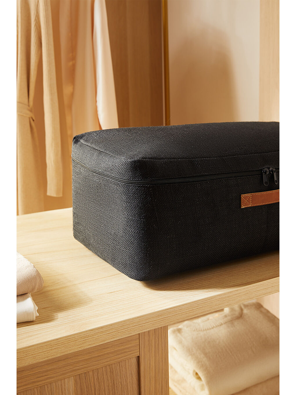 Orta Boy Siyah Renk Jüt Hurç 52 x 28 x 21 cm-4