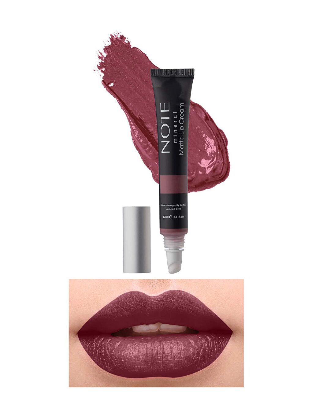 Note Cosmetique Pembe Mineral Matte Lip Cream Yarı Mat Bitişli Likit Ruj  03 Rose Sorbet - Pembe - 1