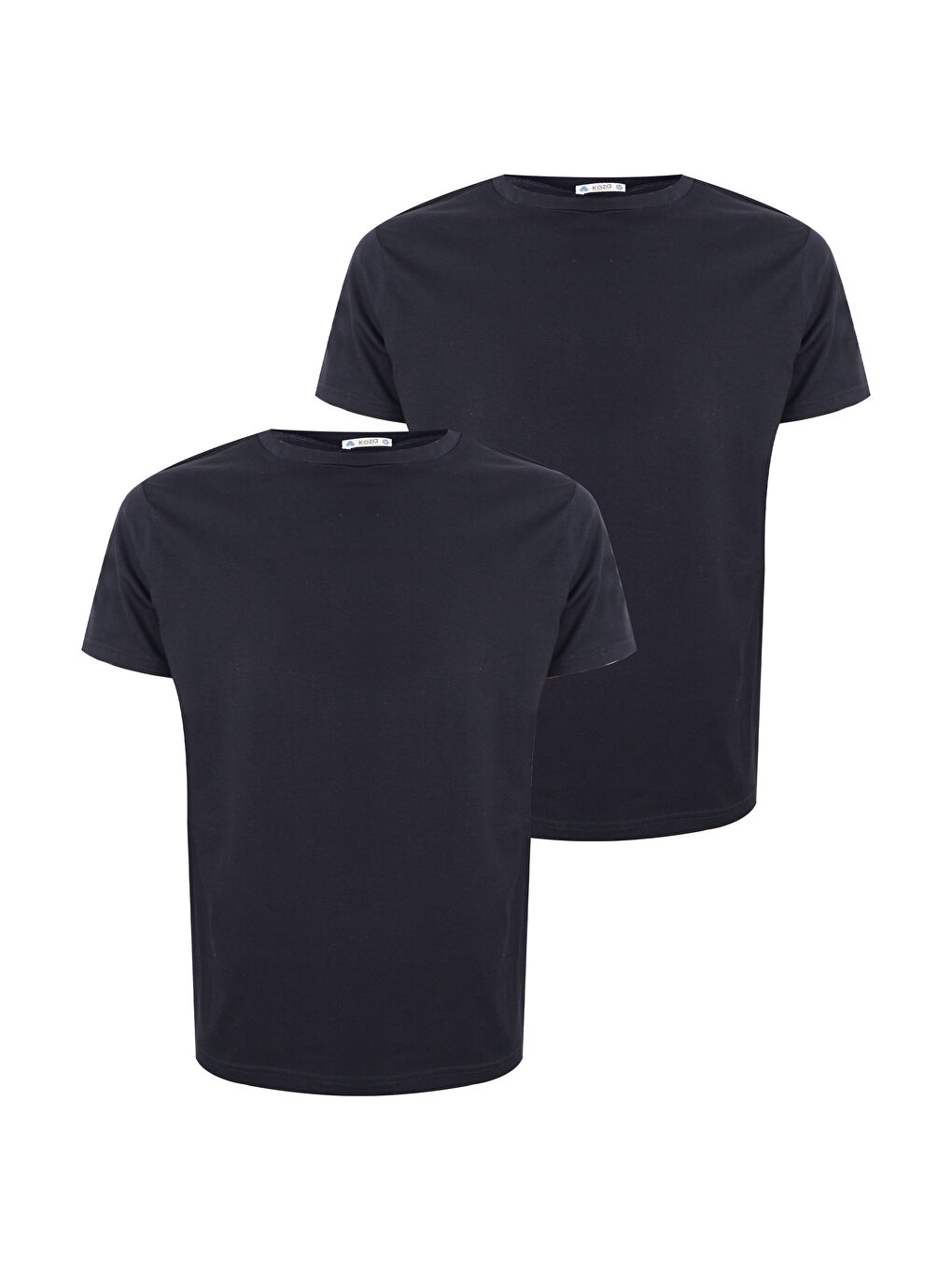 Gri Erkek 2'li Basic Elastanlı T-Shirt