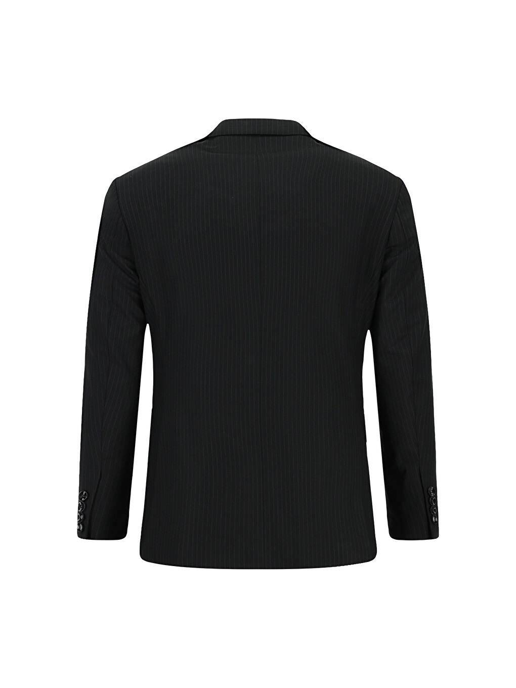 Siyah Regular Fit Sivri Yaka Klasik Takım Elbise-2