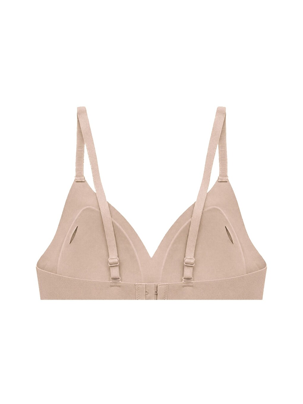 Bej Seamless Bra - Velour | Ten Lazer Kesim Balensiz Üçgen Form Dikişsiz Kadın Sütyen-1