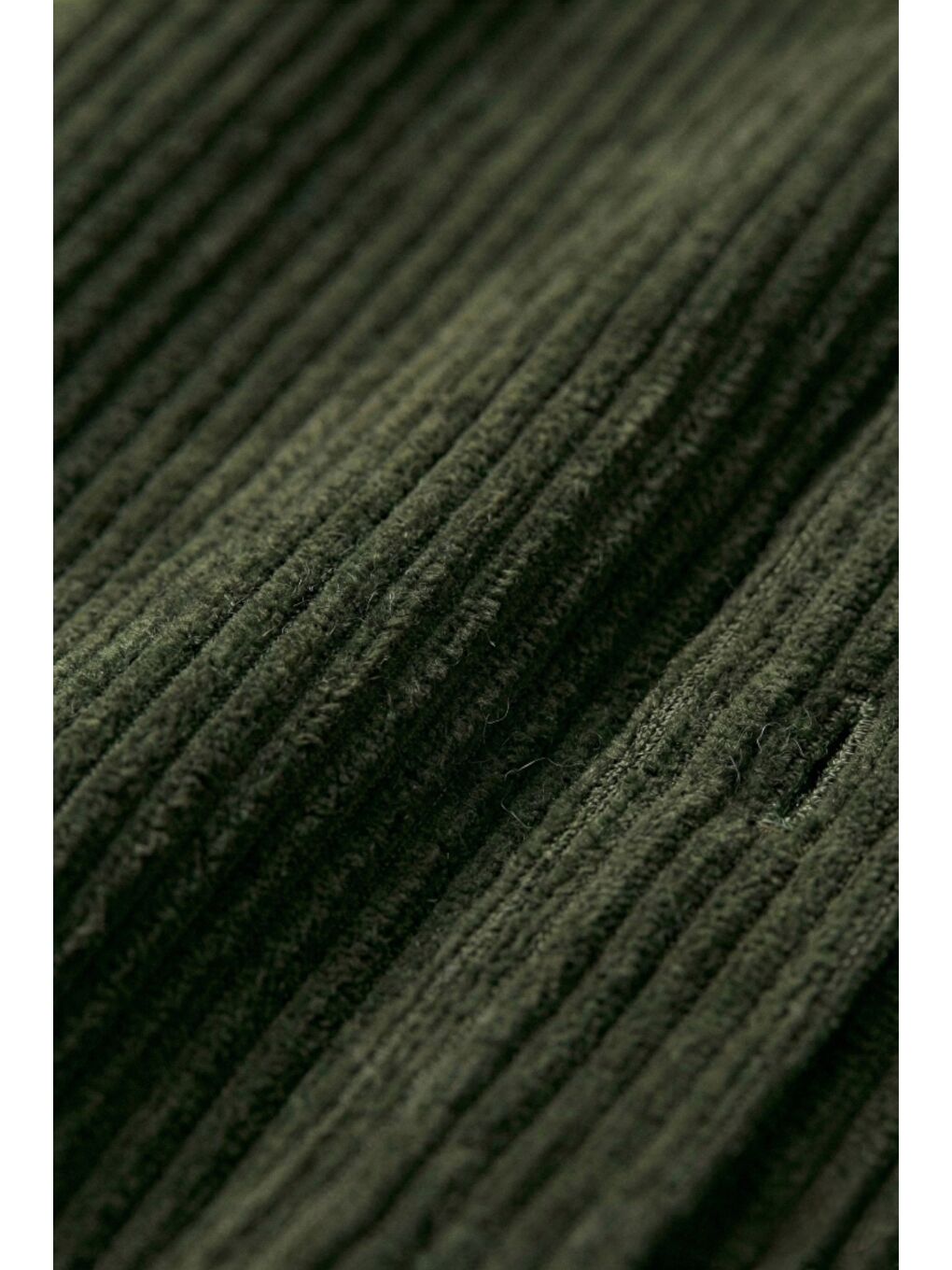 Yeşil Kadın Premium Fitilli Kumaş Gömlek Pantolon Takımı-4