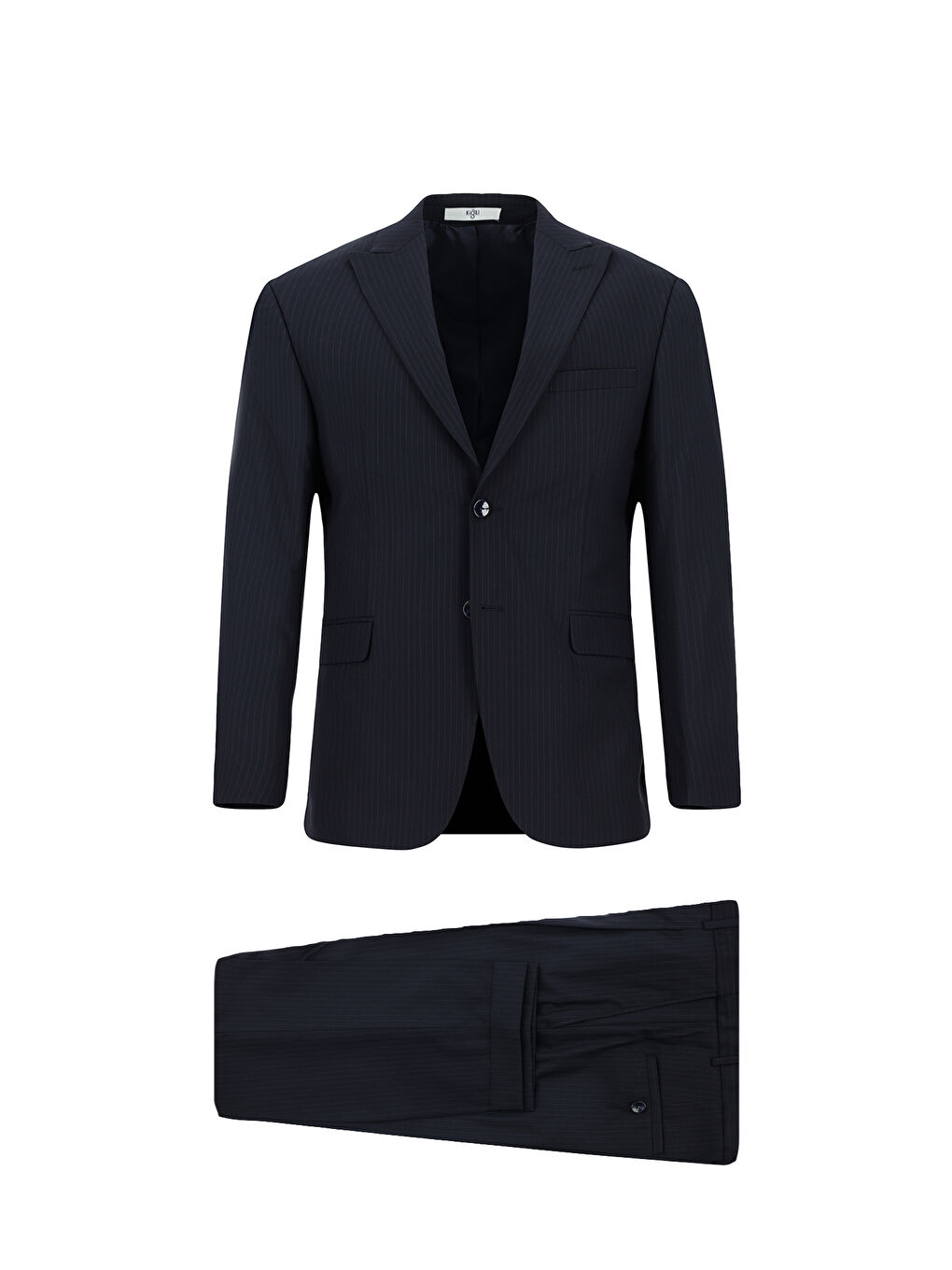 Lacivert Regular Fit Sivri Yaka Klasik Takım Elbise