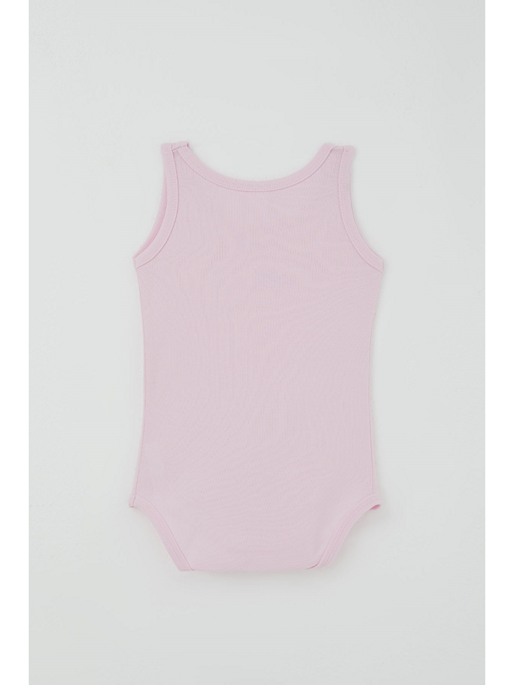 Kız Çocuk Çıtçıtlı Atlet Zıbın Body Basic Pembe (1-3 Yaş)-1