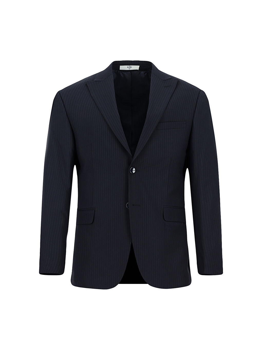 Lacivert Regular Fit Sivri Yaka Klasik Takım Elbise-1