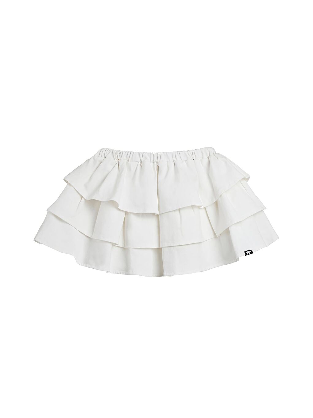 Frill Beyaz Kız Çocuk Etek