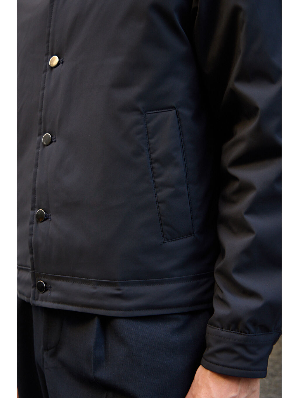 Erkek Basic Mont Ceket Lacivert-3