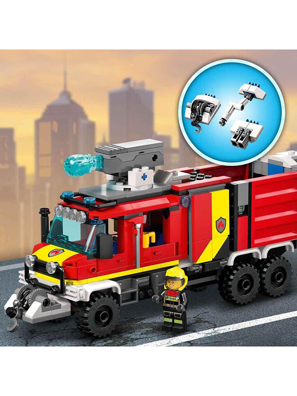 Lego Renksiz City İtfaiye Komuta Kamyonu 60374 - 2