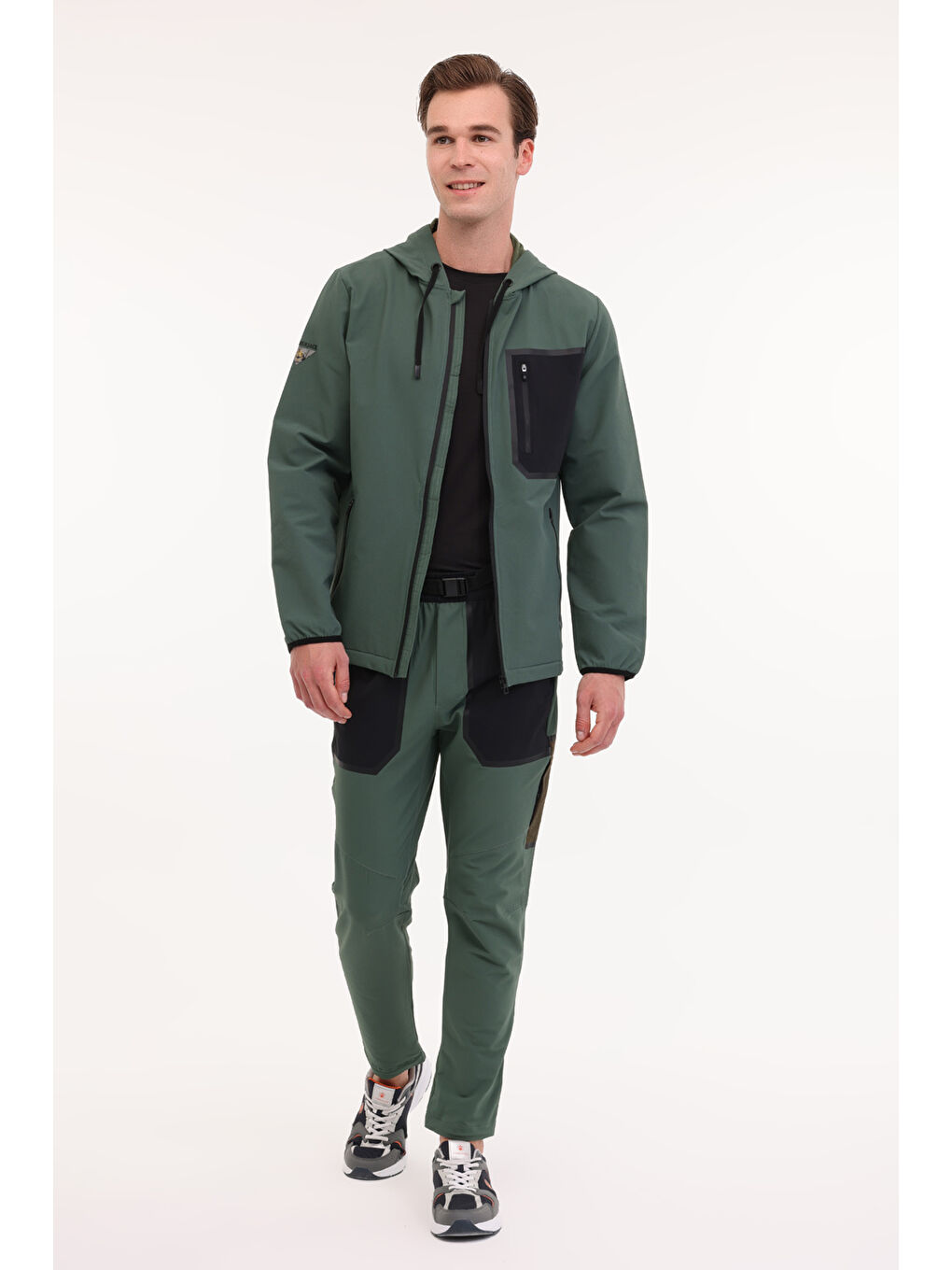 ML ANDRE 18OTD1-32 5FX Yeşil Erkek Eşofman Üstü-2