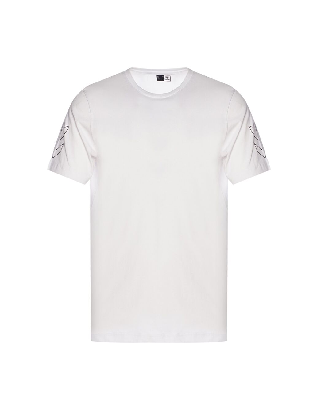 Elemental Chevron Pamuk Erkek Beyaz Yuvarlak Yaka Tişört-1