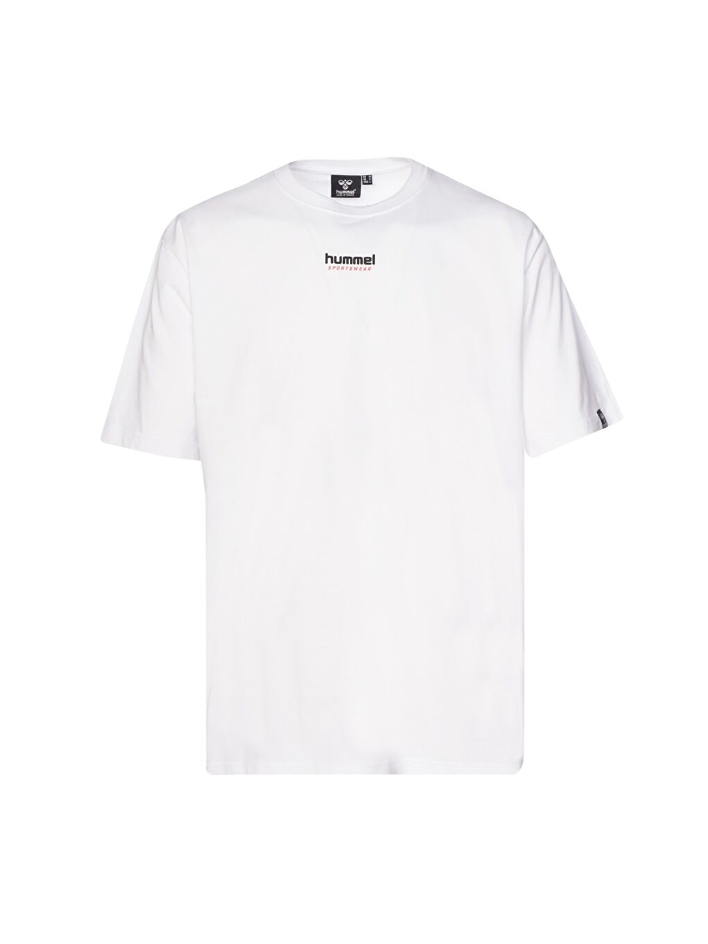 Tef Oversize Erkek Beyaz Yuvarlak Yaka Tişört-1