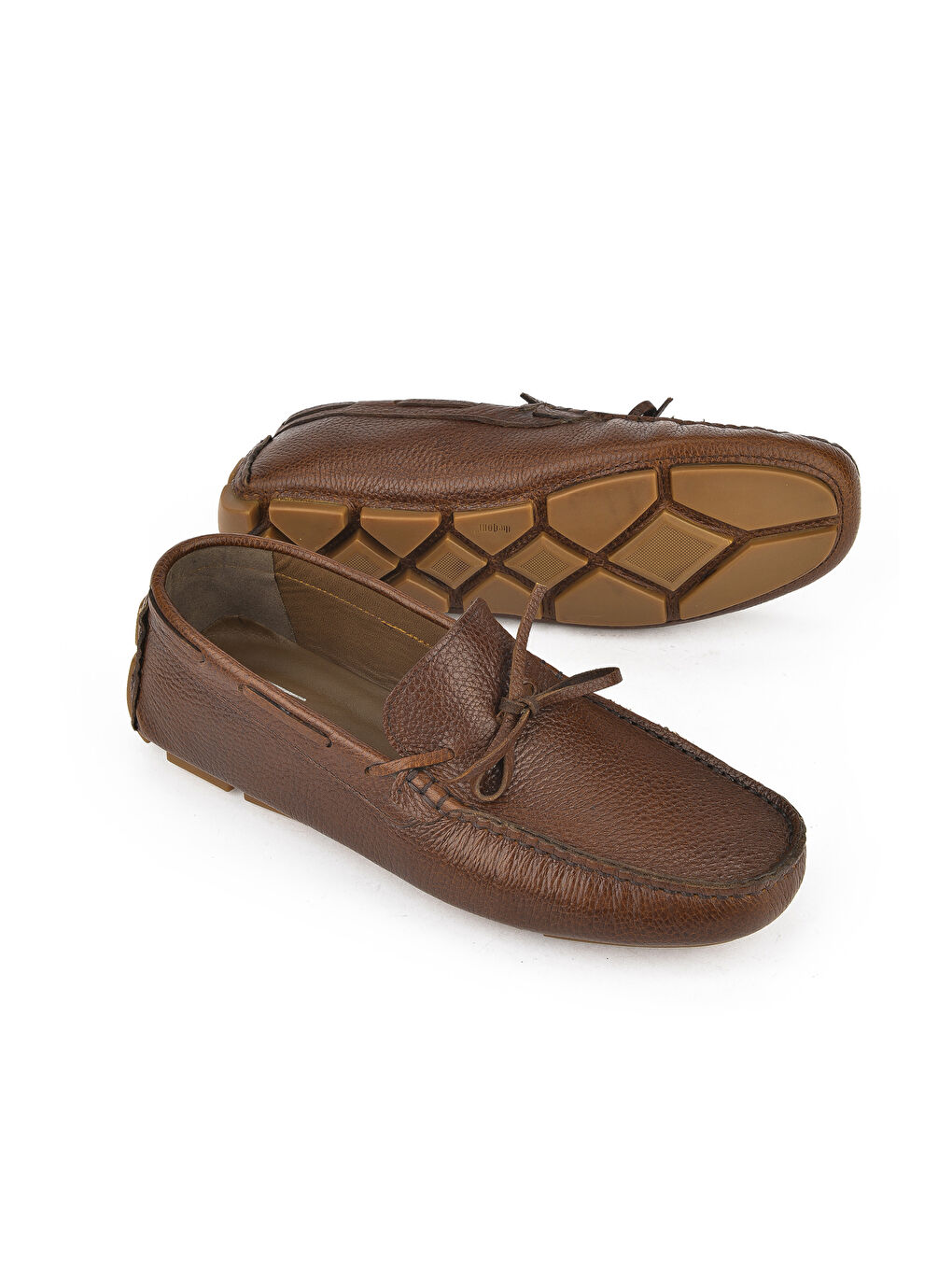 Kahverengi Erkek Hakiki Deri Ayakkabı 151986Z4274 Taba-3