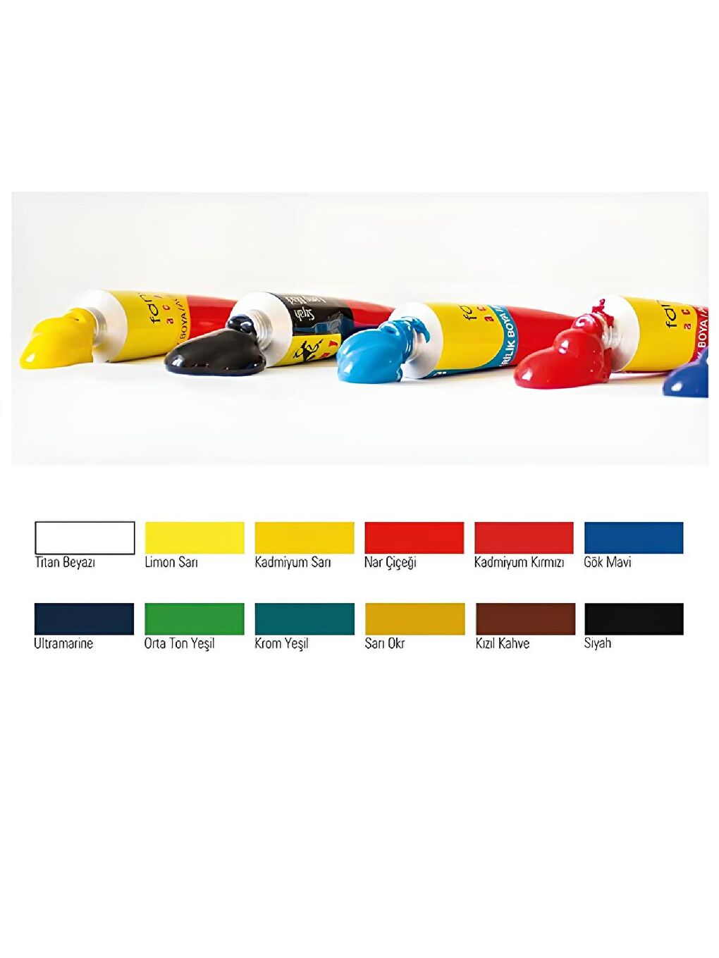 Academy Yağlı Boya Seti 12x12 ml-4