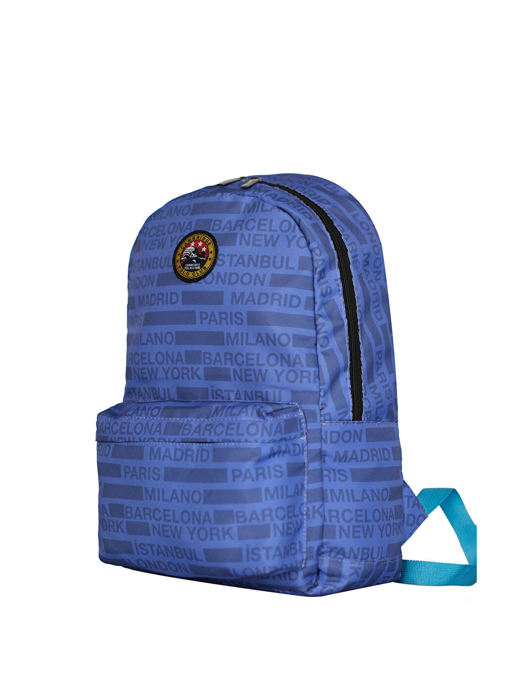 Lacivert Cities Ön Bölmeli Unisex Sırt Çantası-1