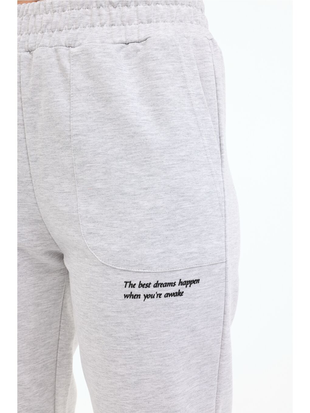 Gri WB ANNA 22CT1170 5FX GRI MELANJ Kadın Eşofman Altı-3