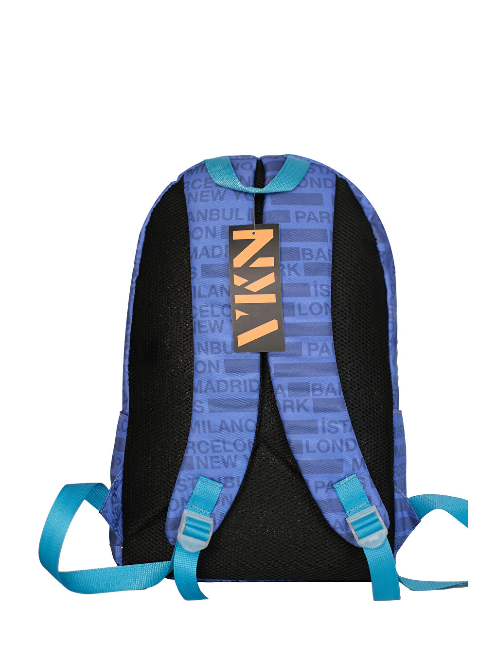 Lacivert Cities Ön Bölmeli Unisex Sırt Çantası-3
