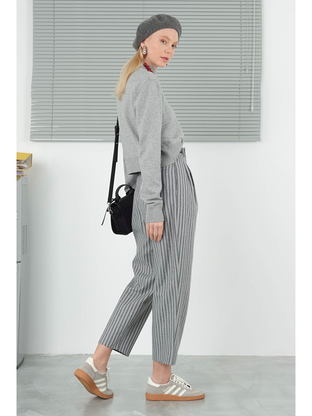 Lena Pantolon Gri-1