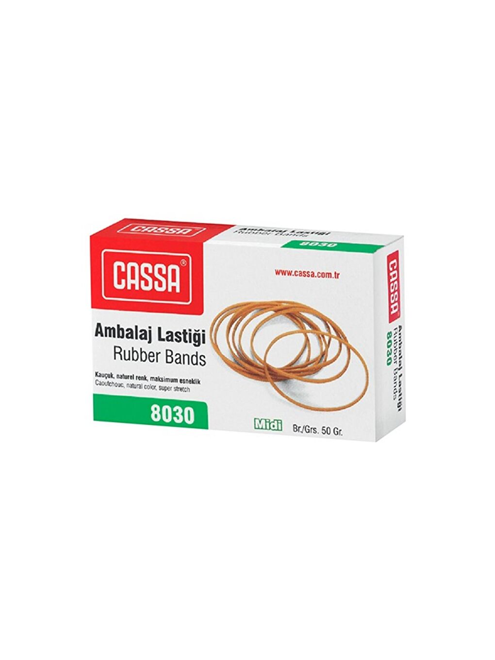 Eko Ambalaj Lastiği 50 Gr Midi 8030 %80 Kauçuk 1 Paket