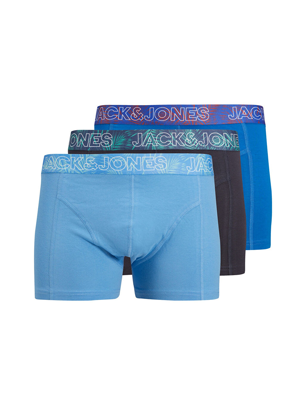 Lacivert Additionals Jacpete Logo Baskılı Streç Pamuklu 3 Pack Boxer 12277585