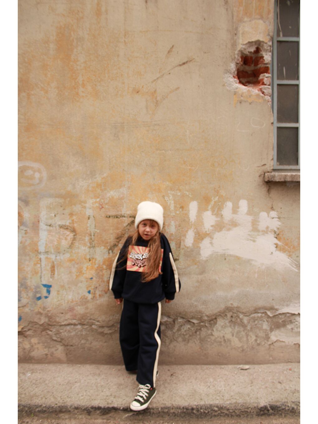 Siyah Retro Baskılı Çocuk Alt Üst Takım-7