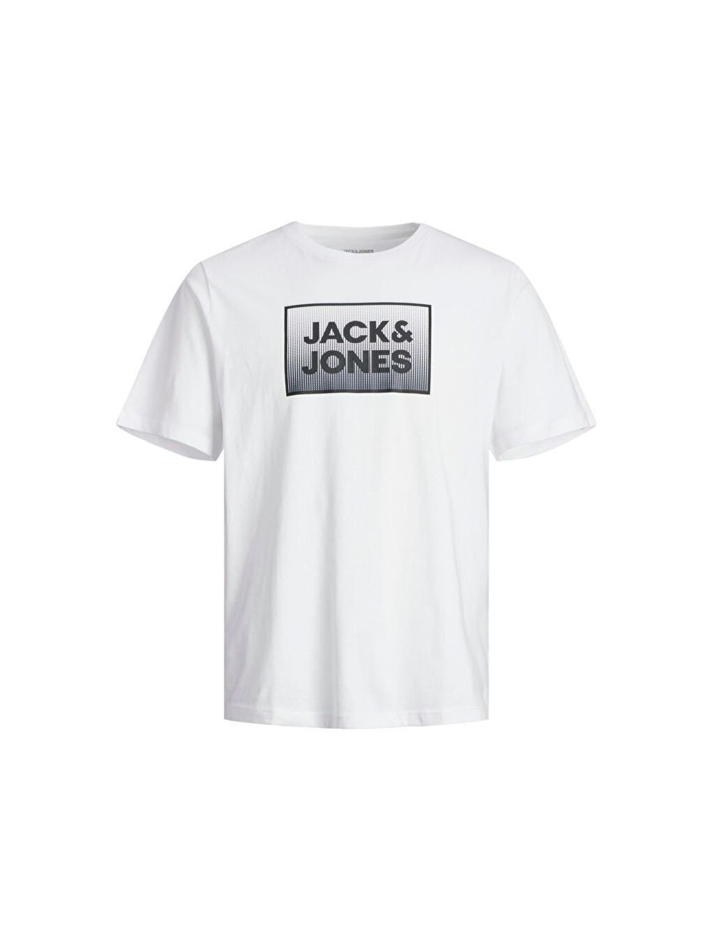 Jack & Jones Steel Erkek Beyaz Bisiklet Yaka Tişört