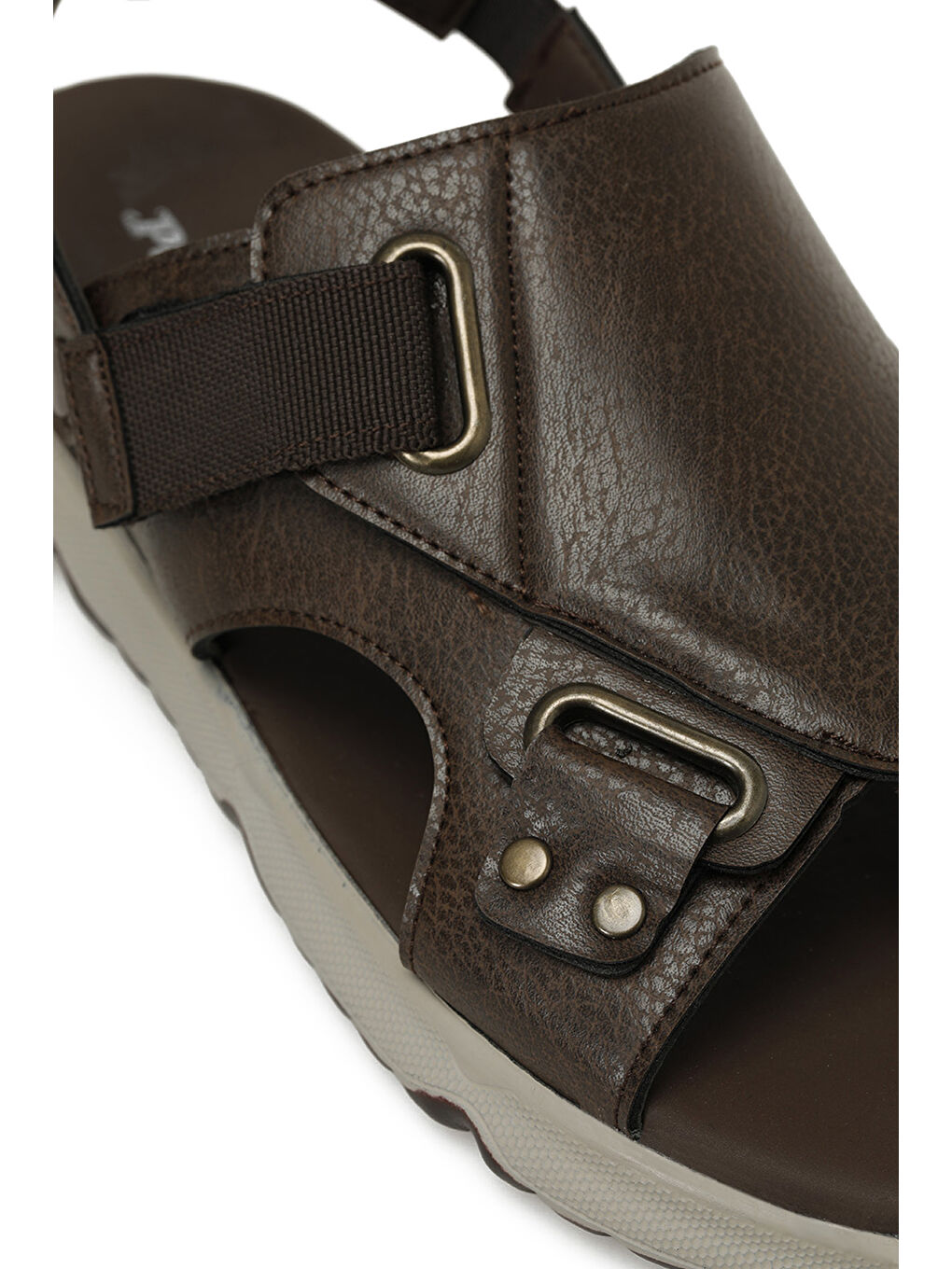 408048.M5FX Kahverengi Erkek Sandalet-6