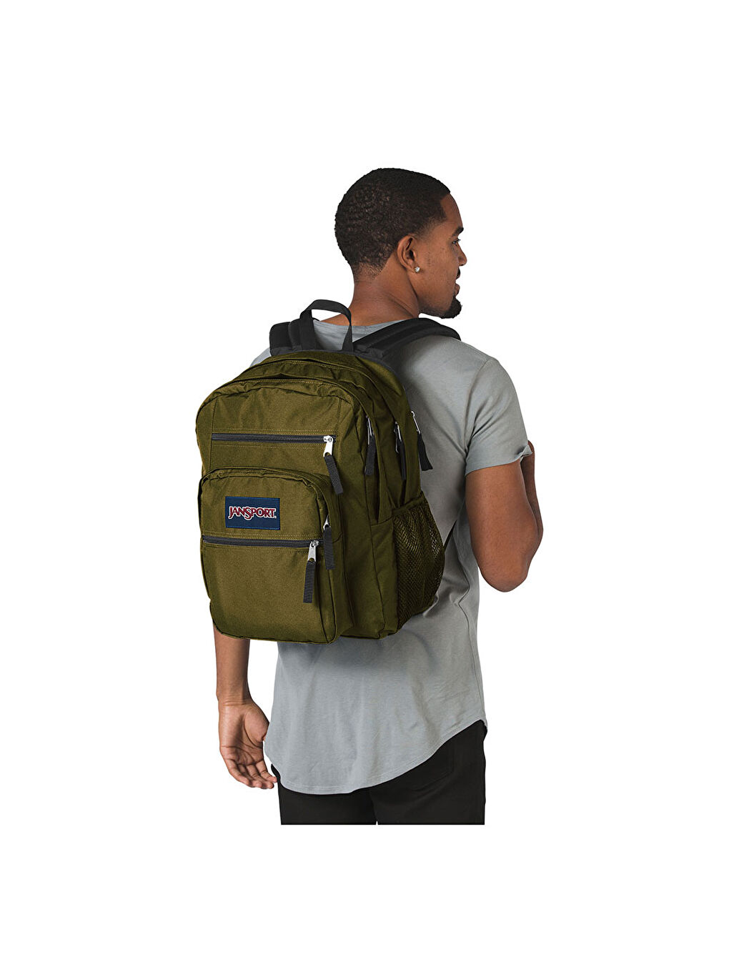 Jansport Renksiz Big Student Army Green Sırt Çantası EK0A5BAHZ91 - 3