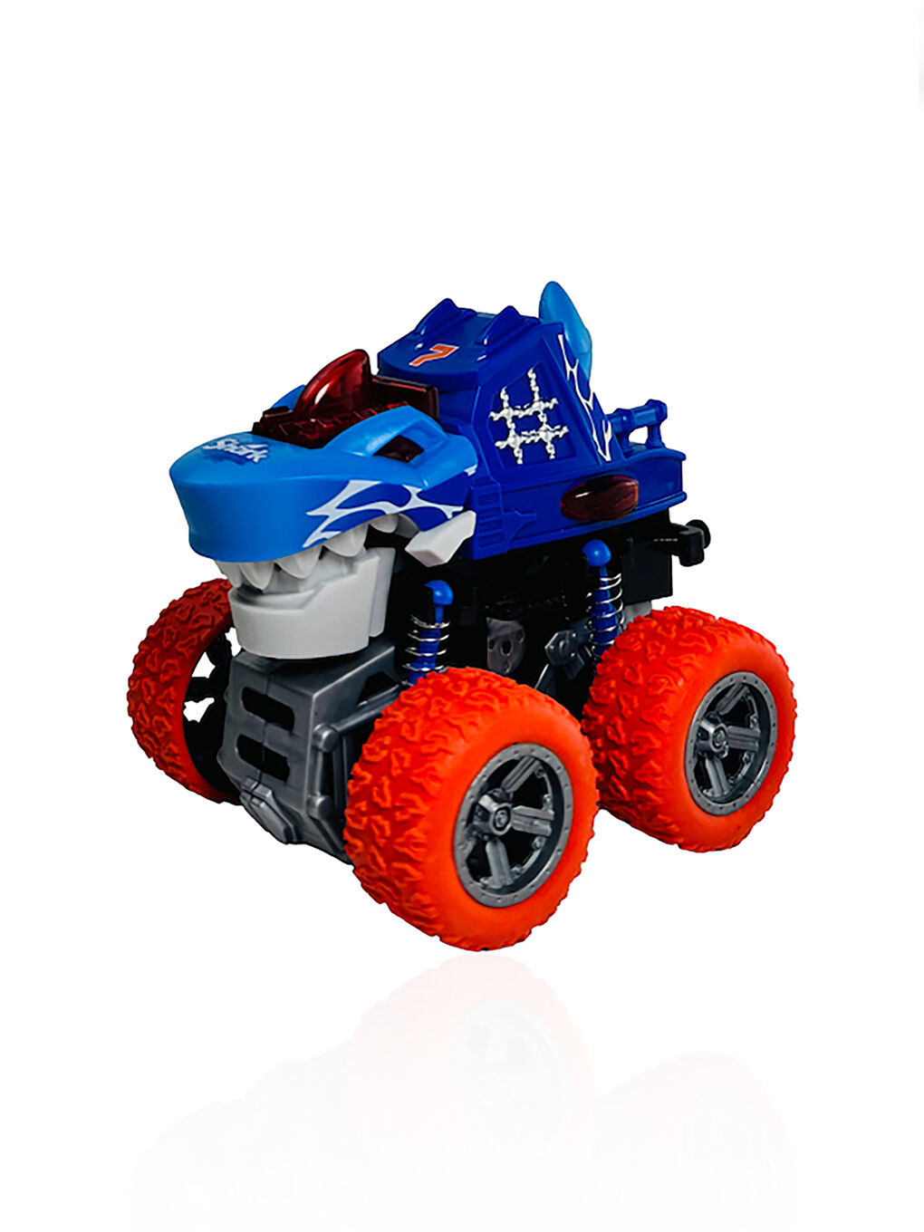 Sürtmeli Sesli ve Işıklı Hayvan Şekilli Gösteri Arabası Turuncu