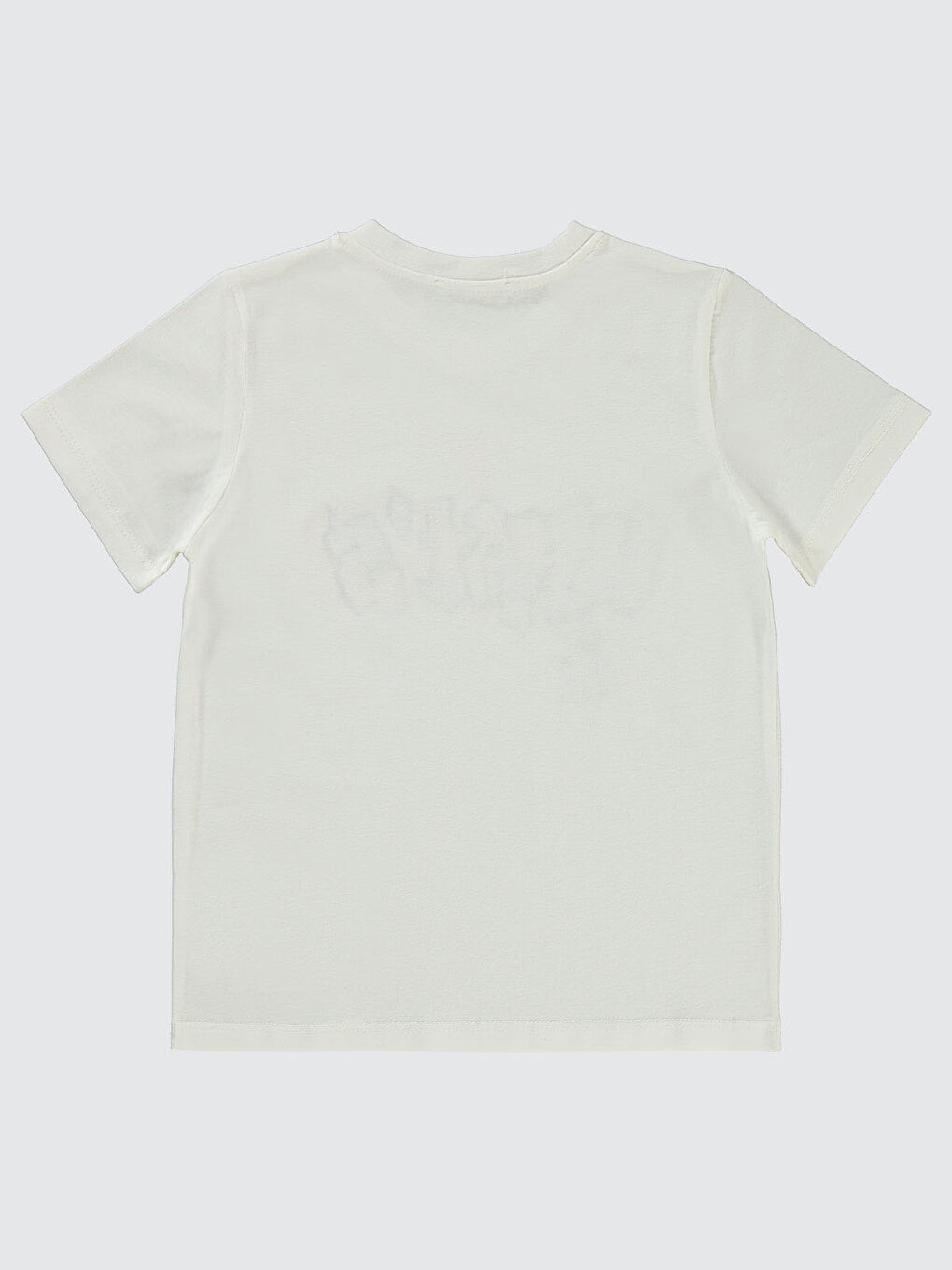 Boys Erkek Çocuk Tişört 6-9 Yaş Ekru-1