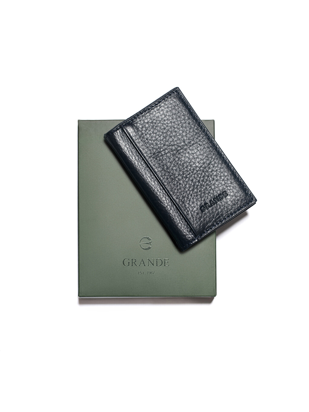 Lacivert Unisex Cüzdan & Kartlık 825 Deri Cüzdan Kartlık-5