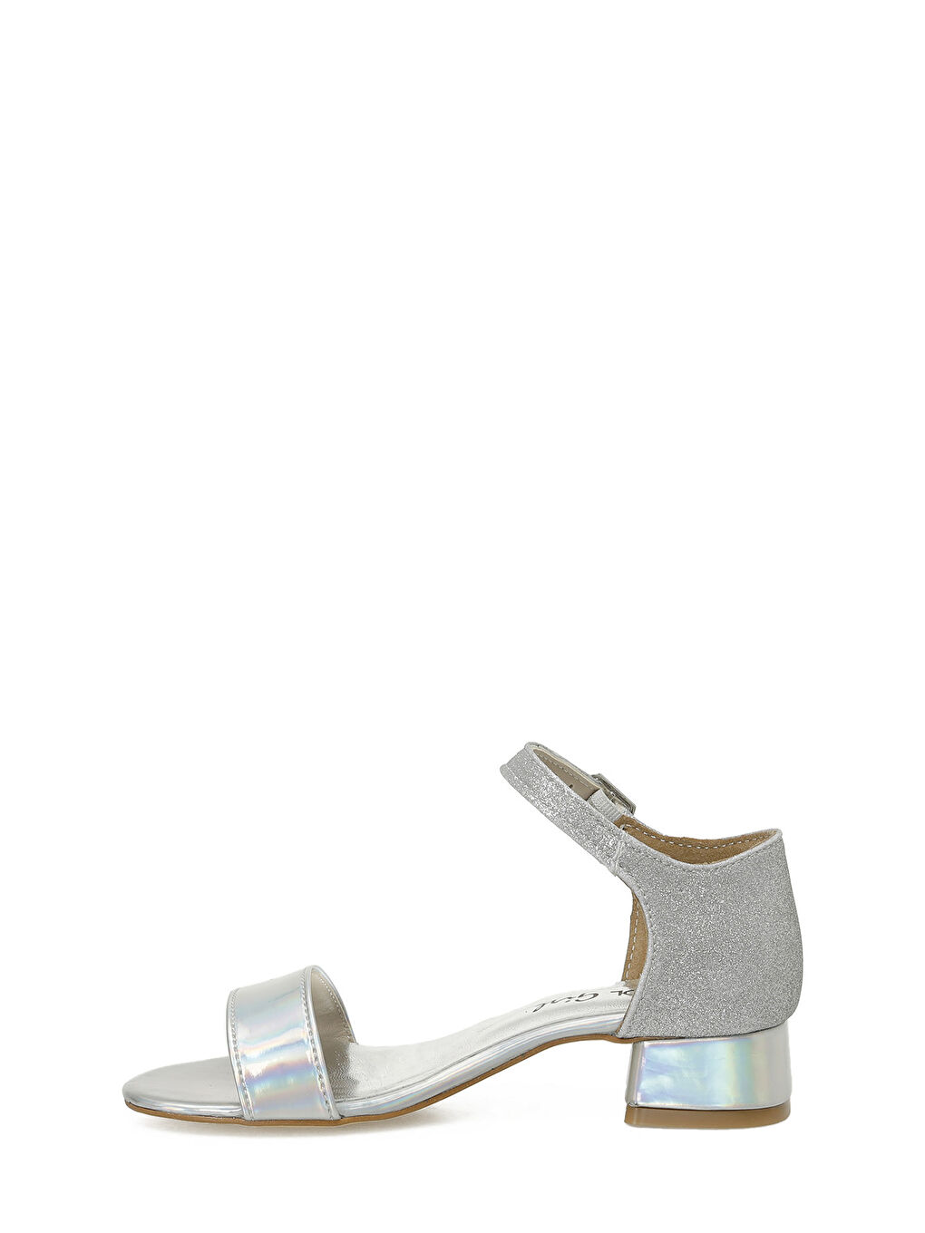 Gri TRIMY F 5FX Gümüş Kız Çocuk Sandalet-2