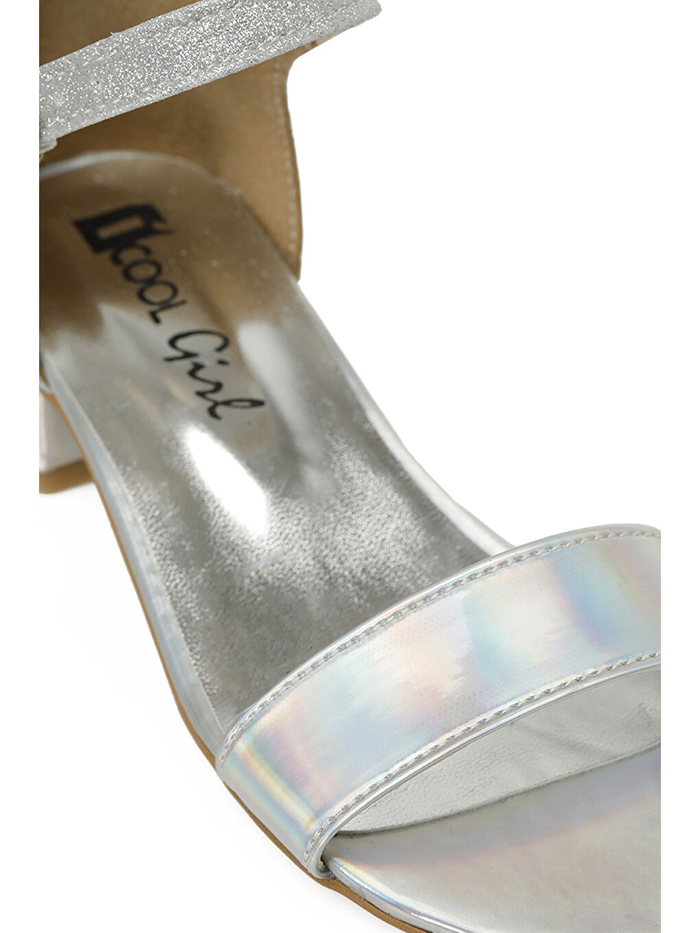 Gri TRIMY F 5FX Gümüş Kız Çocuk Sandalet-6