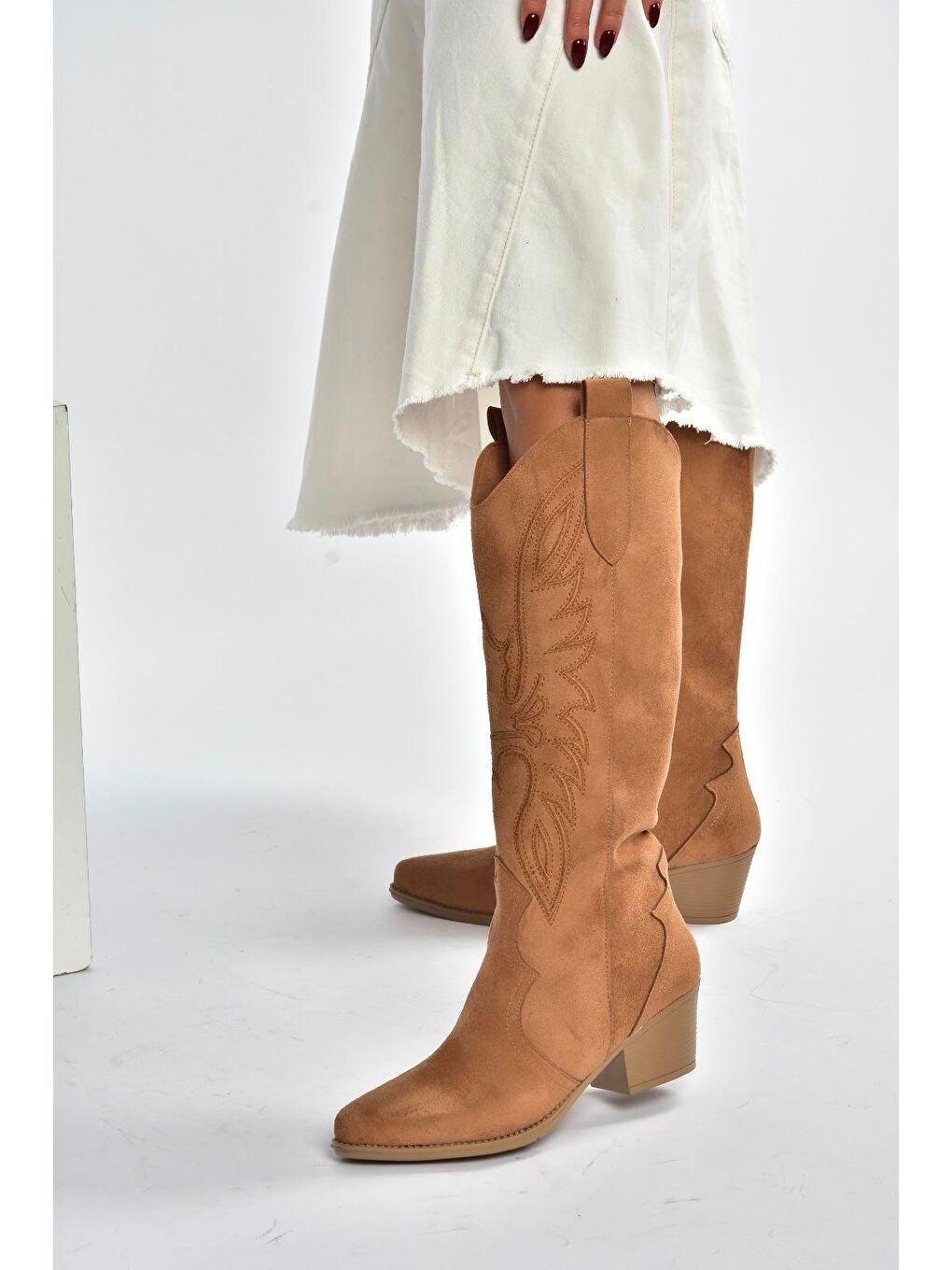 Kahverengi Taba Kadın Çizme V820356002-1