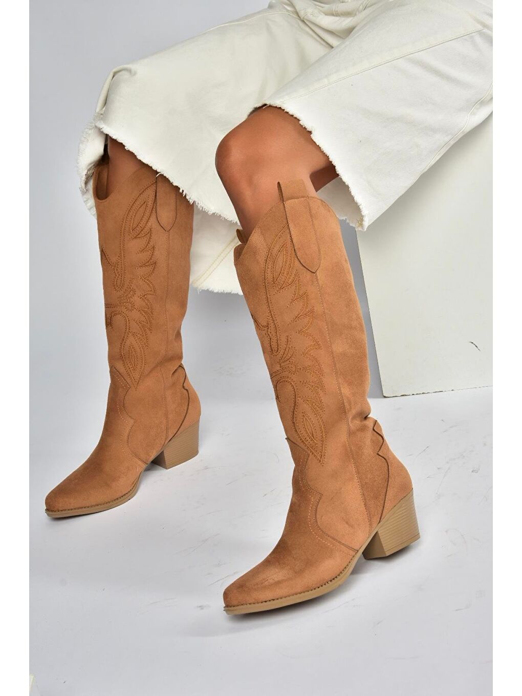 Kahverengi Taba Kadın Çizme V820356002-2