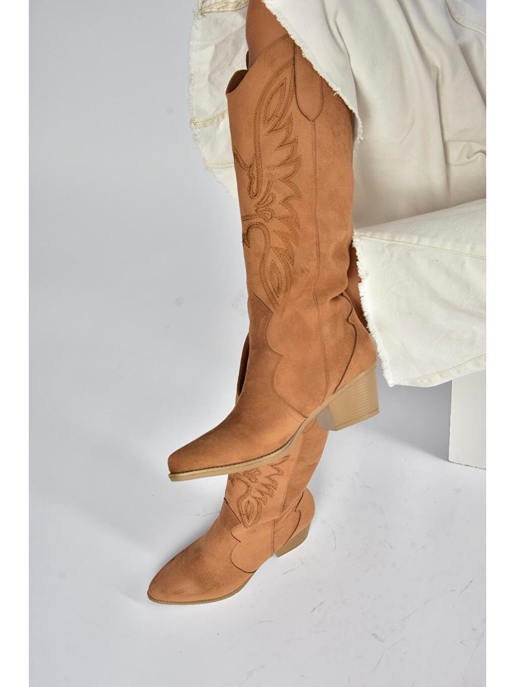 Kahverengi Taba Kadın Çizme V820356002-3