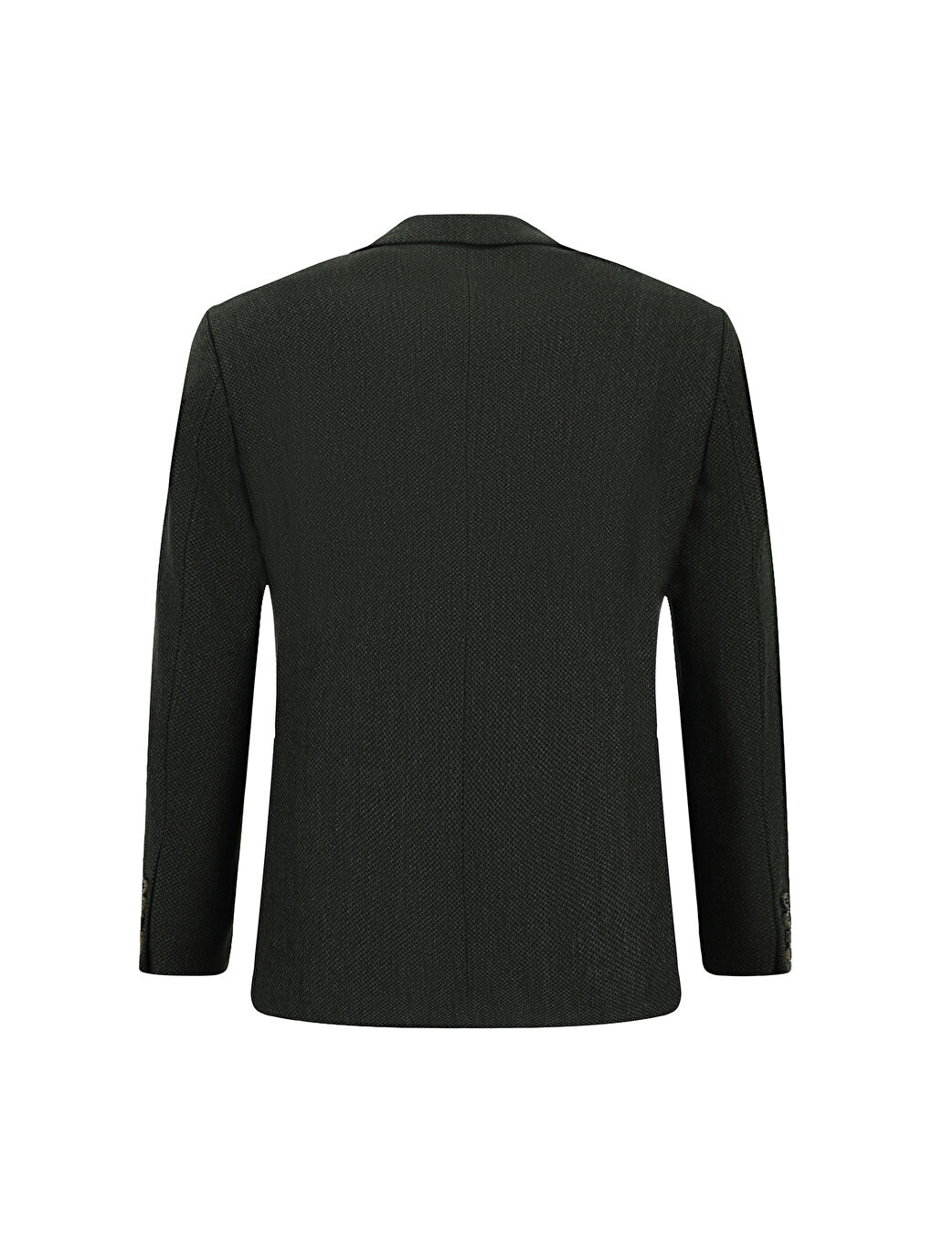 Yeşil 4 Drop Relaxed Fit Rahat Kesim Desenli Yünlü Ceket-1