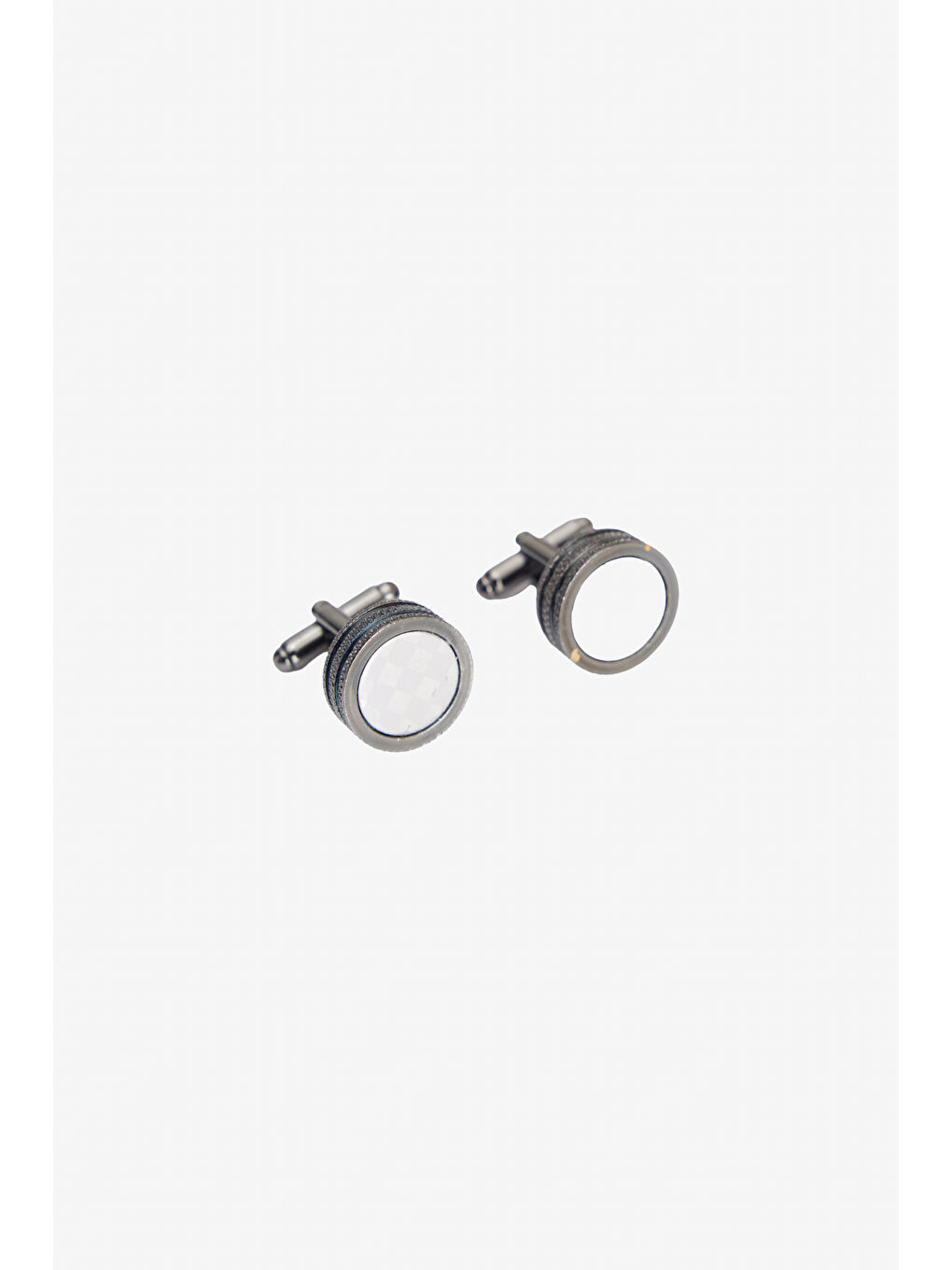 Erkek Gri Metal Kol Düğmesi-1