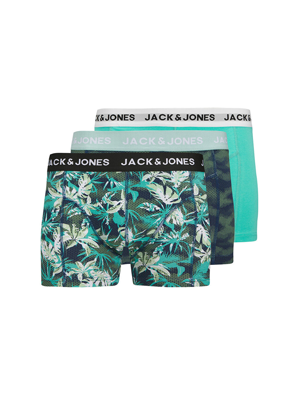 Yeşil Additionals Jactasmania Desenli Streç Pamuklu 3 Pack Boxer 12277719