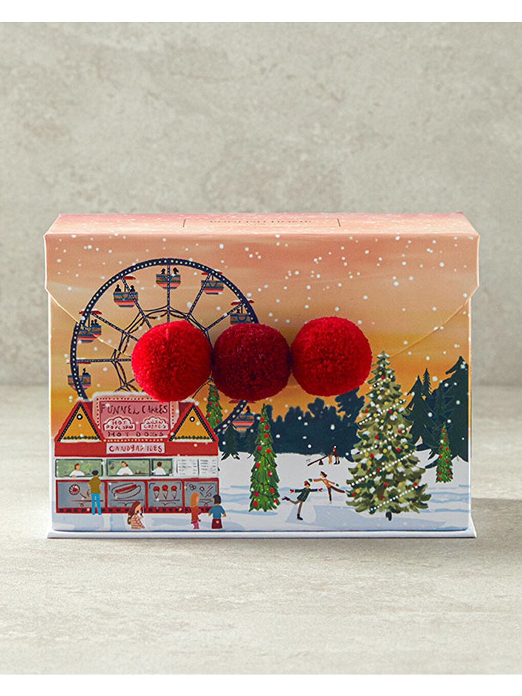 Beyaz Cheerful Sunset New Bone China Yılbaşı Kupa 460 ml Renkli-3