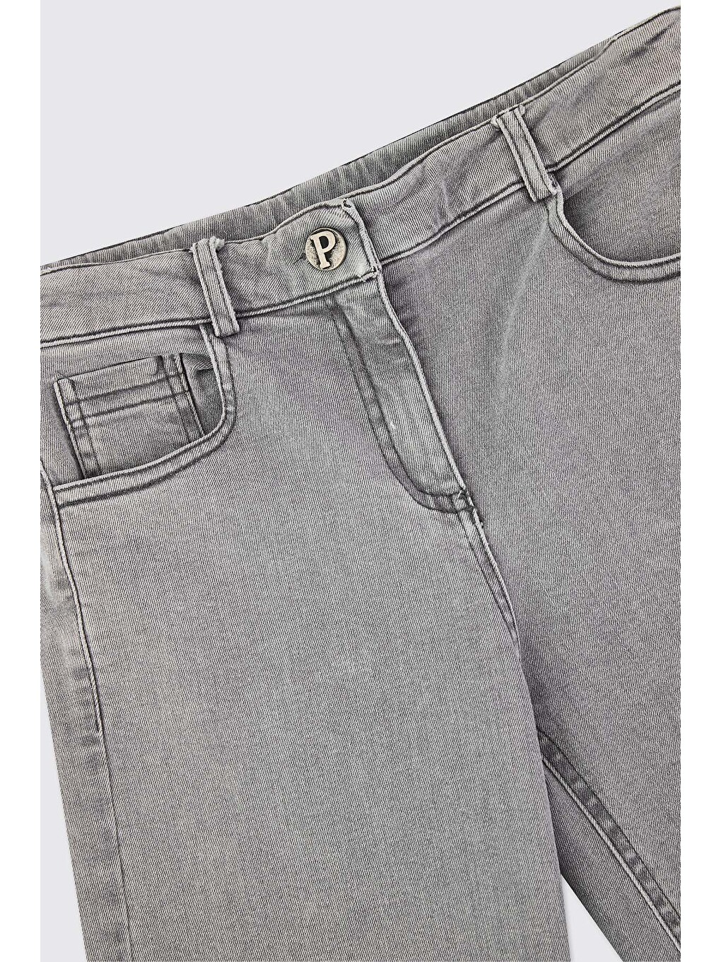 Erkek Çocuk Gri Jean Pantolon-2