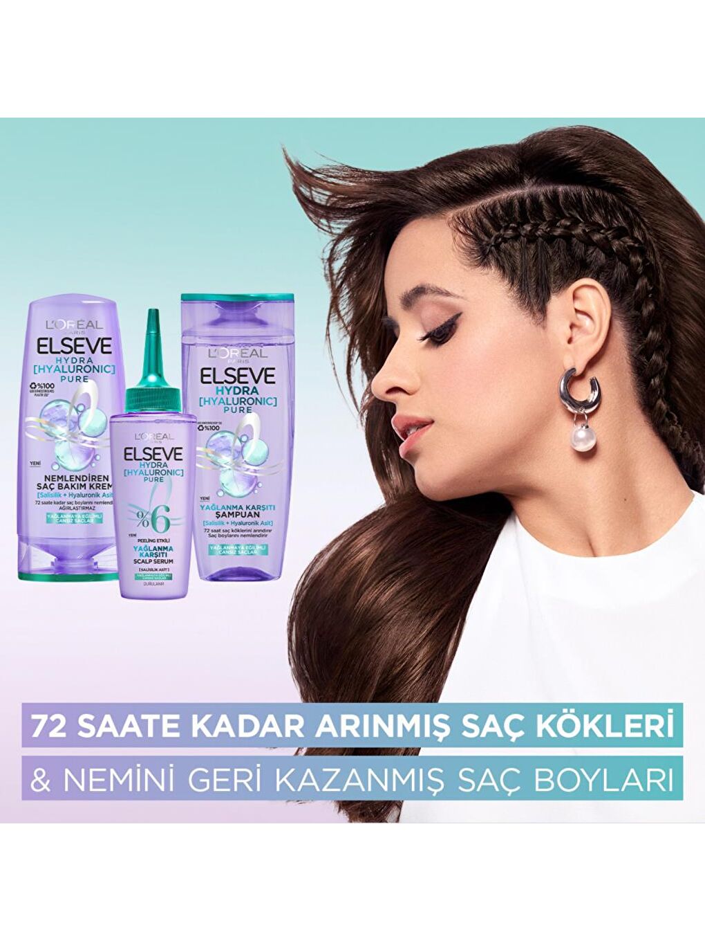 L'Oreal Paris Beyaz Elseve Hyaluron Pure Şampuan 300 ml - 2