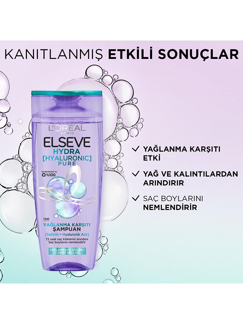 L'Oreal Paris Beyaz Elseve Hyaluron Pure Şampuan 300 ml - 5