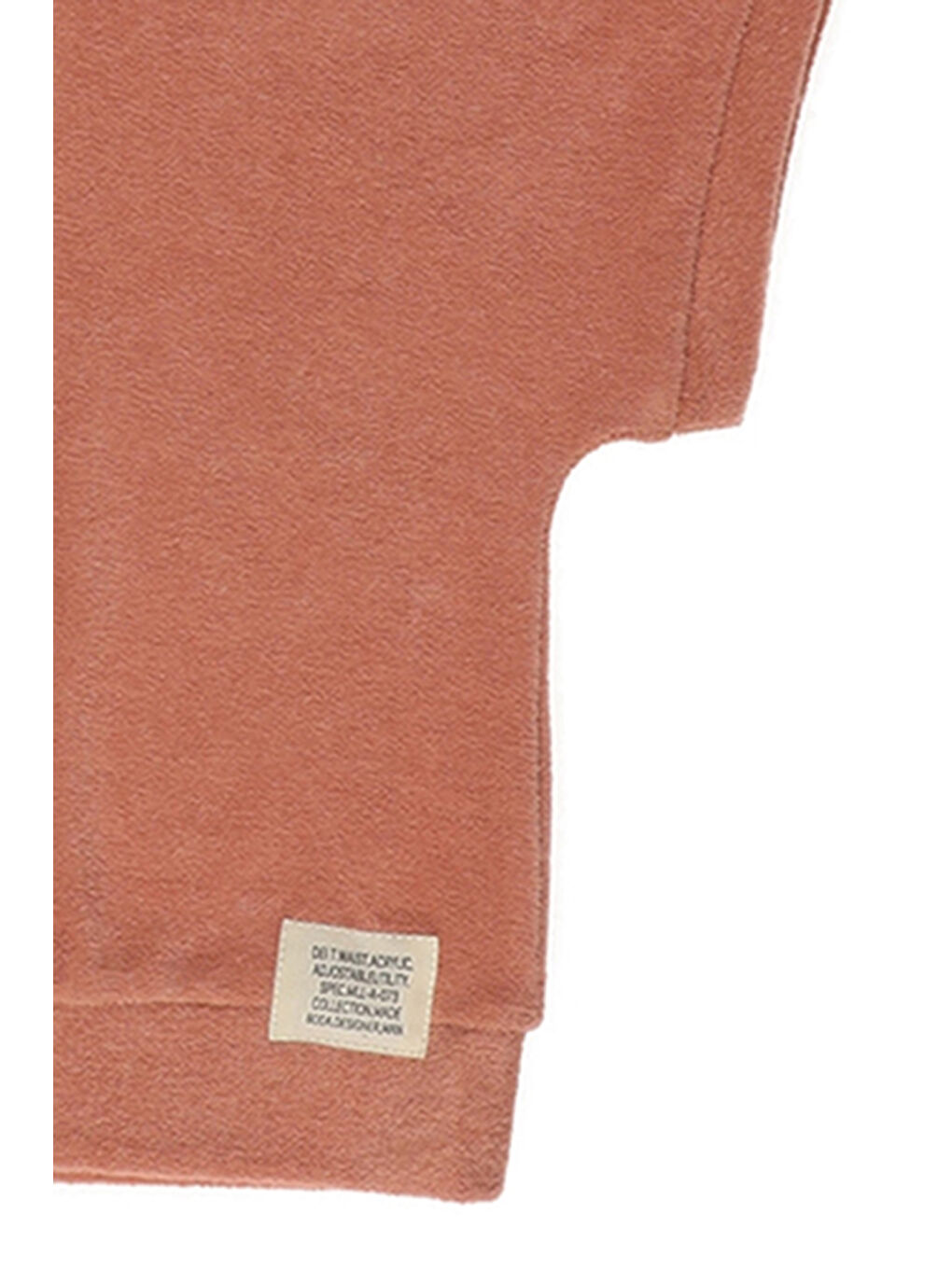 Turuncu Erkek Bebek Havlu Dokulu Kapüşonlu Oranj Sweatshirt-2