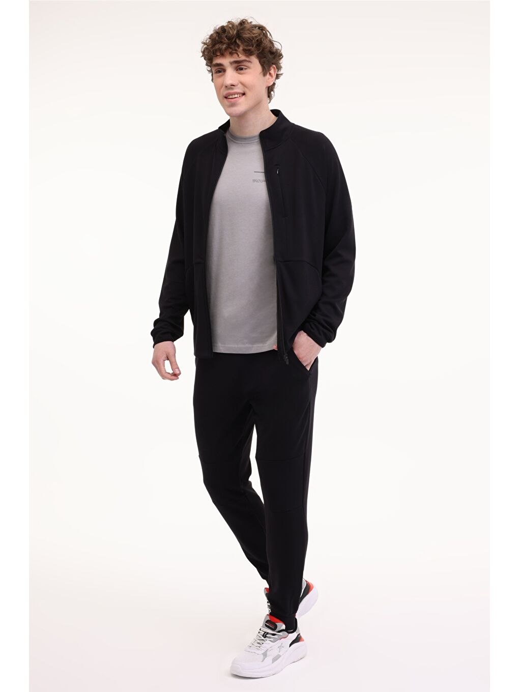 ML BLAST 18ESS319 5FX Siyah Erkek Eşofman Üstü-2