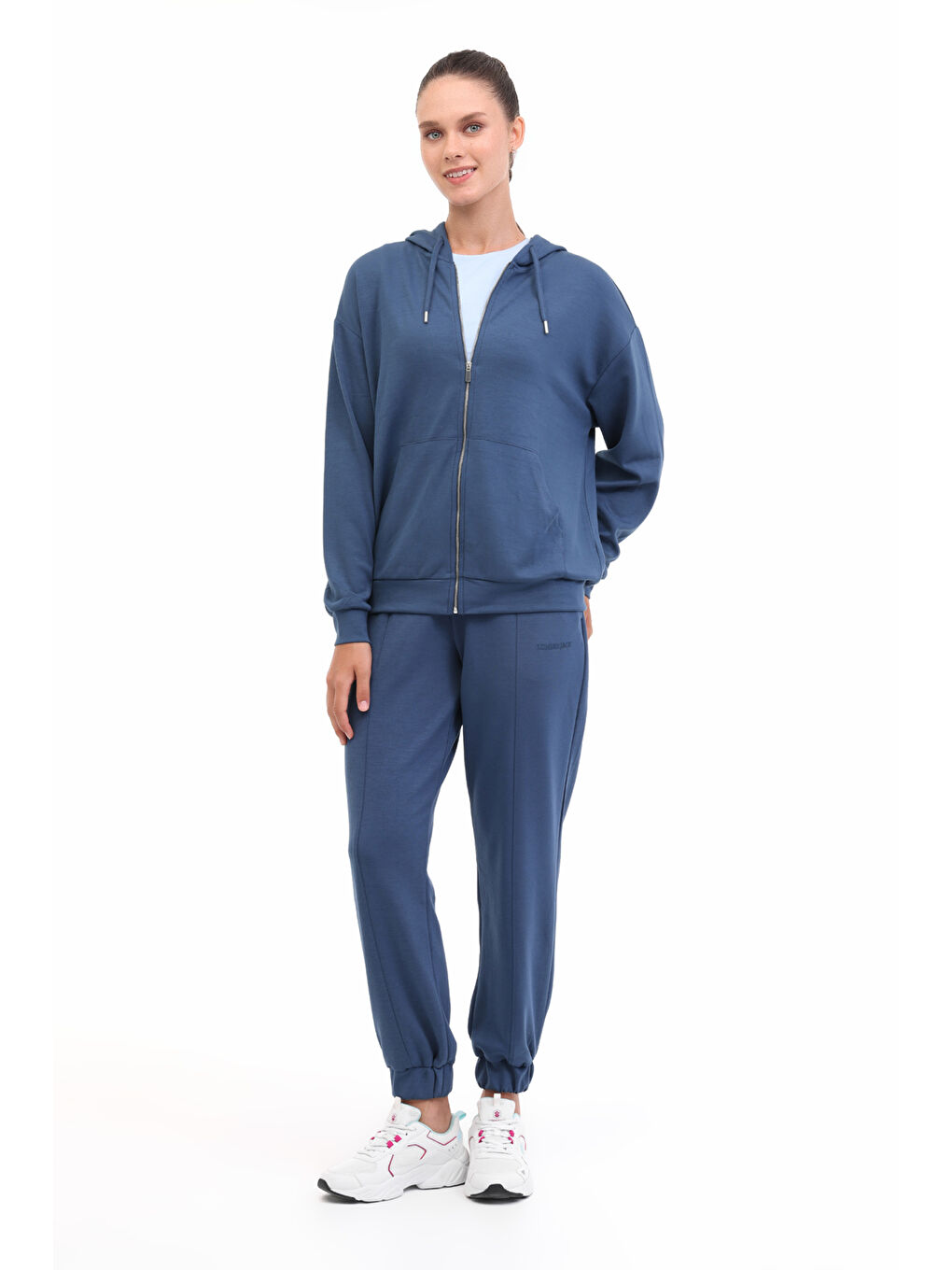 WB CARLA-H GINSEN 5PR Mavi Kadın Eşofman Üstü-2