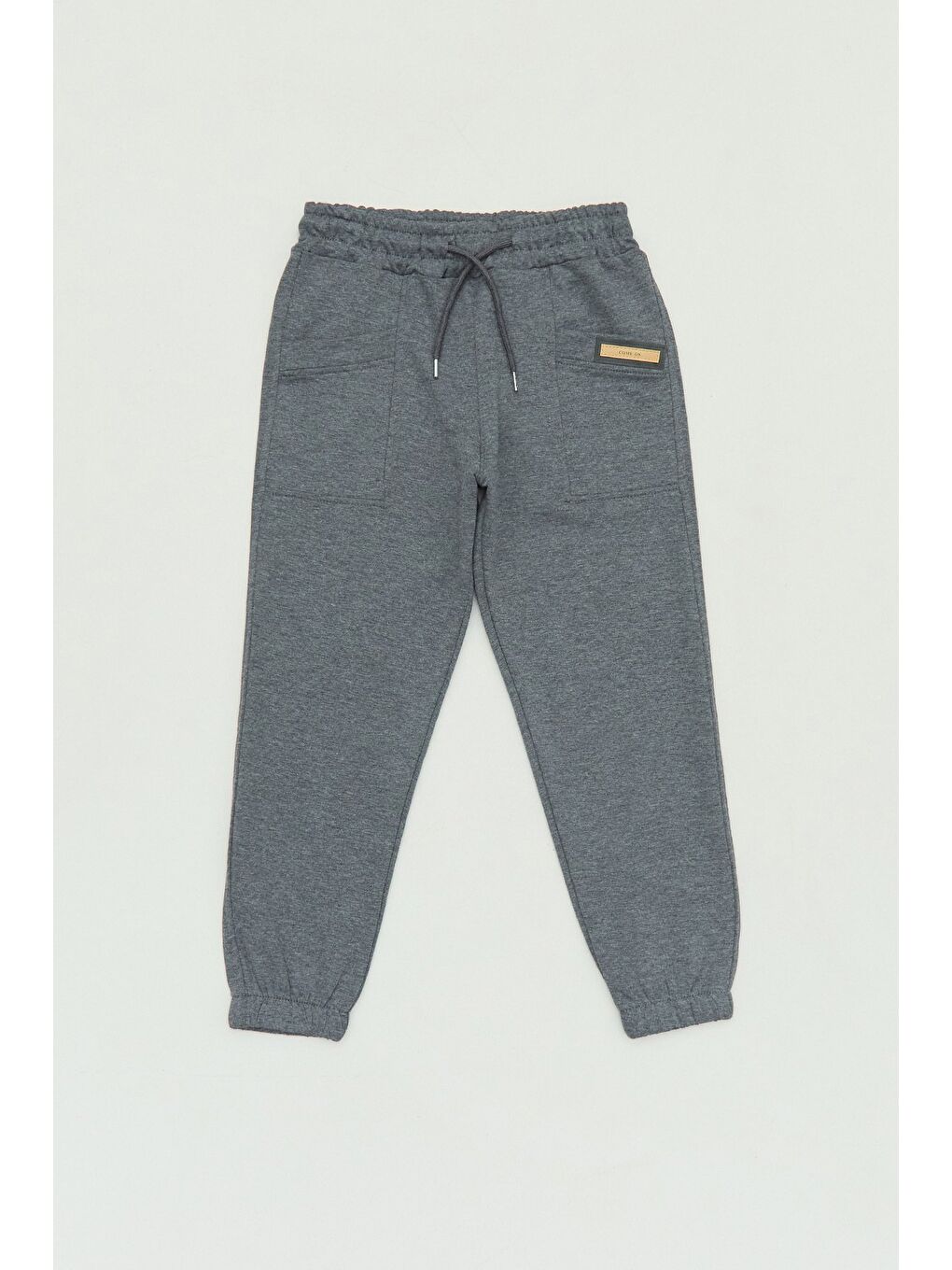 Antrasit Beli Lastikli Cebi Armalı Jogger Erkek Çocuk Eşofman Altı