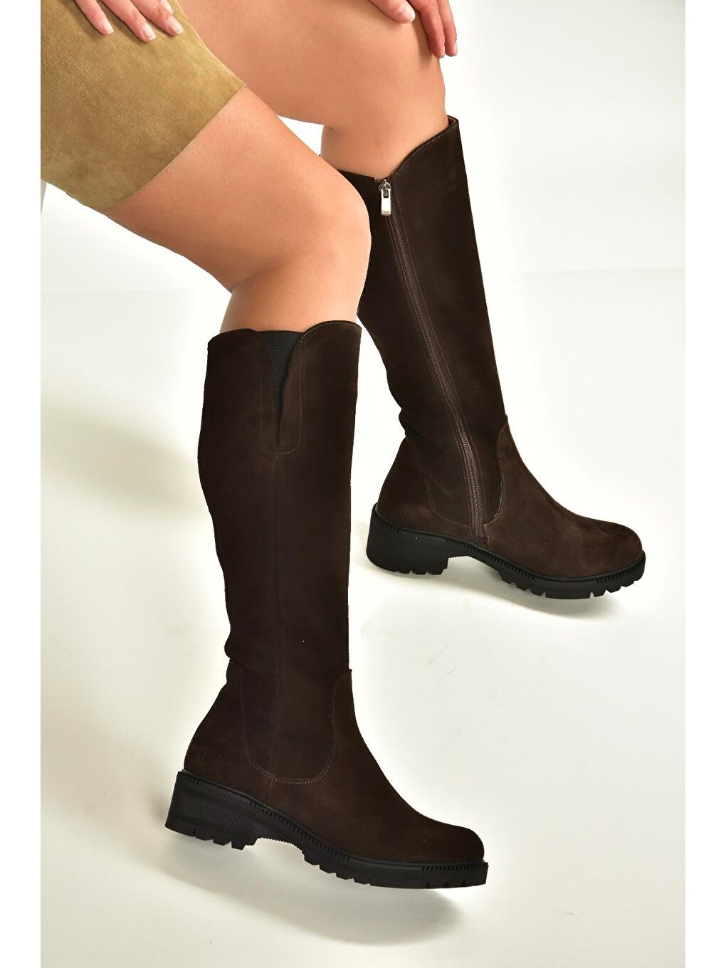 Kahverengi Kadın Çizme N654226102-1
